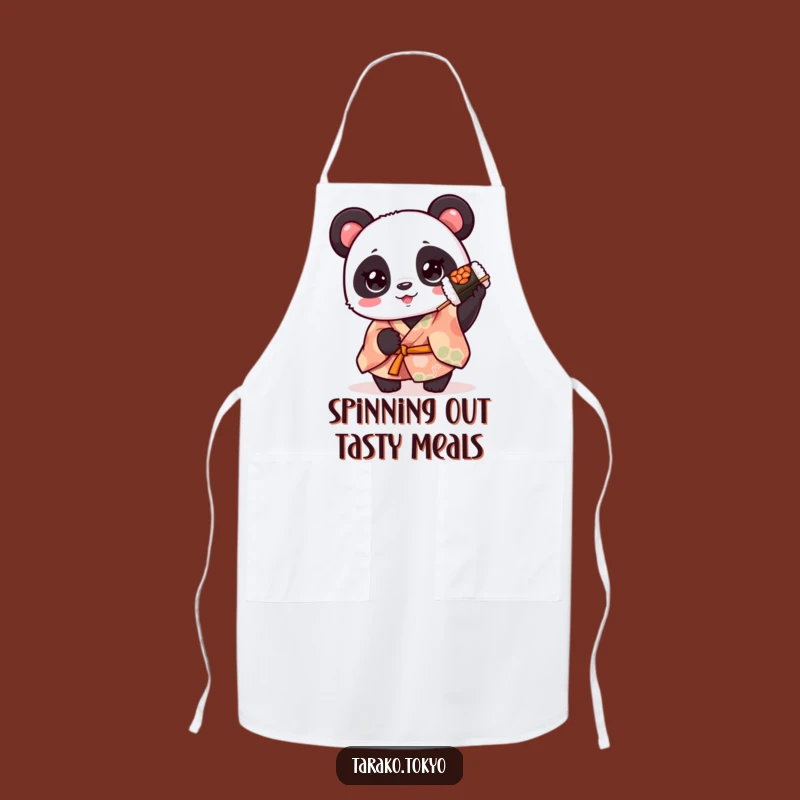 Funny Panda Kimono Sushi Apron - Kitchen Whimsy for Foodies