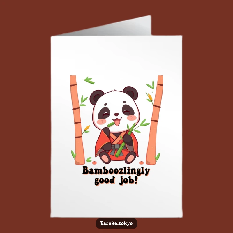 Free Printable Congrats Card: Happy Panda for Joyful, Printable Achievements