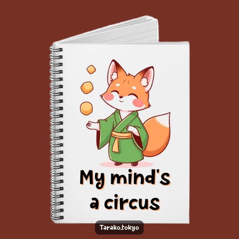 Funny Fox Mochi Notebook: Fun and inspiring funny notebook for all your notes.