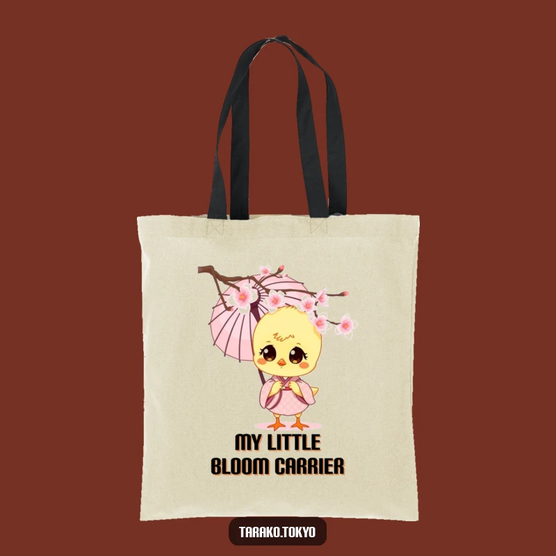 Funny Chick Kimono Umbrella Tote Bag - Chic & Adorable Accessory